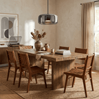 Suspension moderne Earle en verre Noir et fumé gris