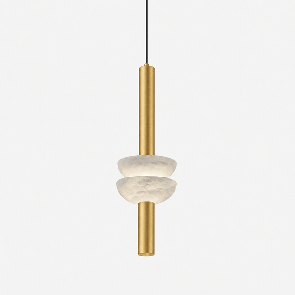 Alabaster Column Pendant Lamp