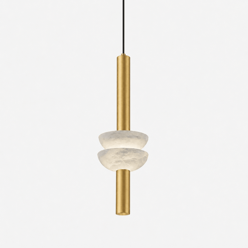 Alabaster Column Pendant Lamp