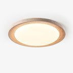Plafonnier moderne Aslak en Travertin jaune et blanc