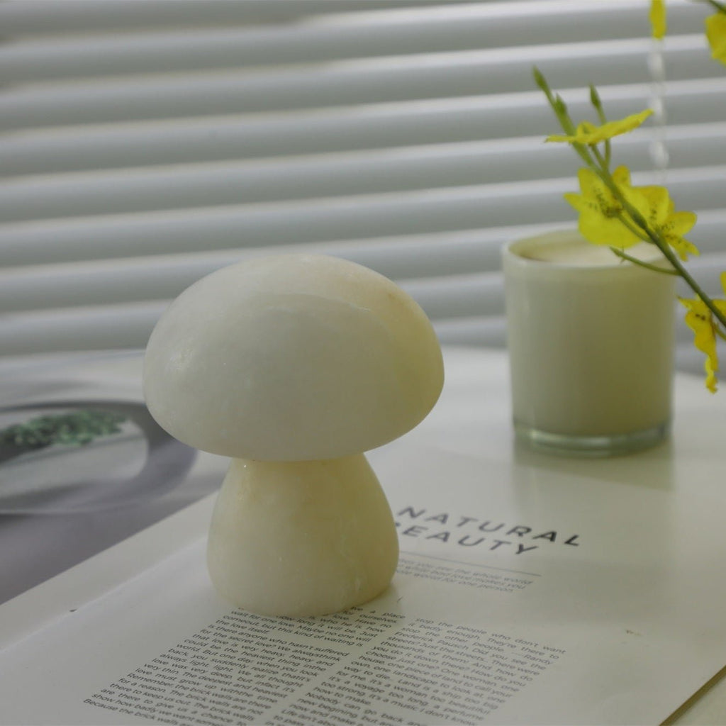 Lampe à poser moderne Ake en Albâtre Blanc