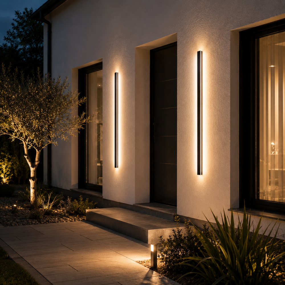 Applique Murale Extérieur LED Étanche en Métal Noir