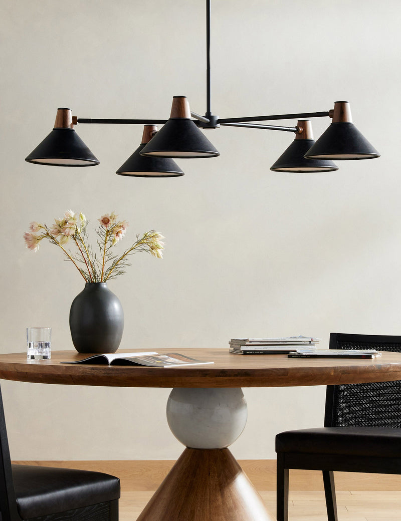 Lustre vintage Kauko en noir - Noir