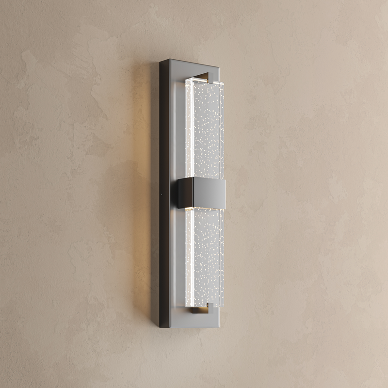 Sparkling LED Outdoor Wall Light, Black, Dimmable, 5 Color Temperatures, IP65