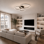 Plafonnier LED Design Triple Anneau