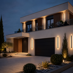 Applique Murale Extérieur LED Étanche en Métal Noir