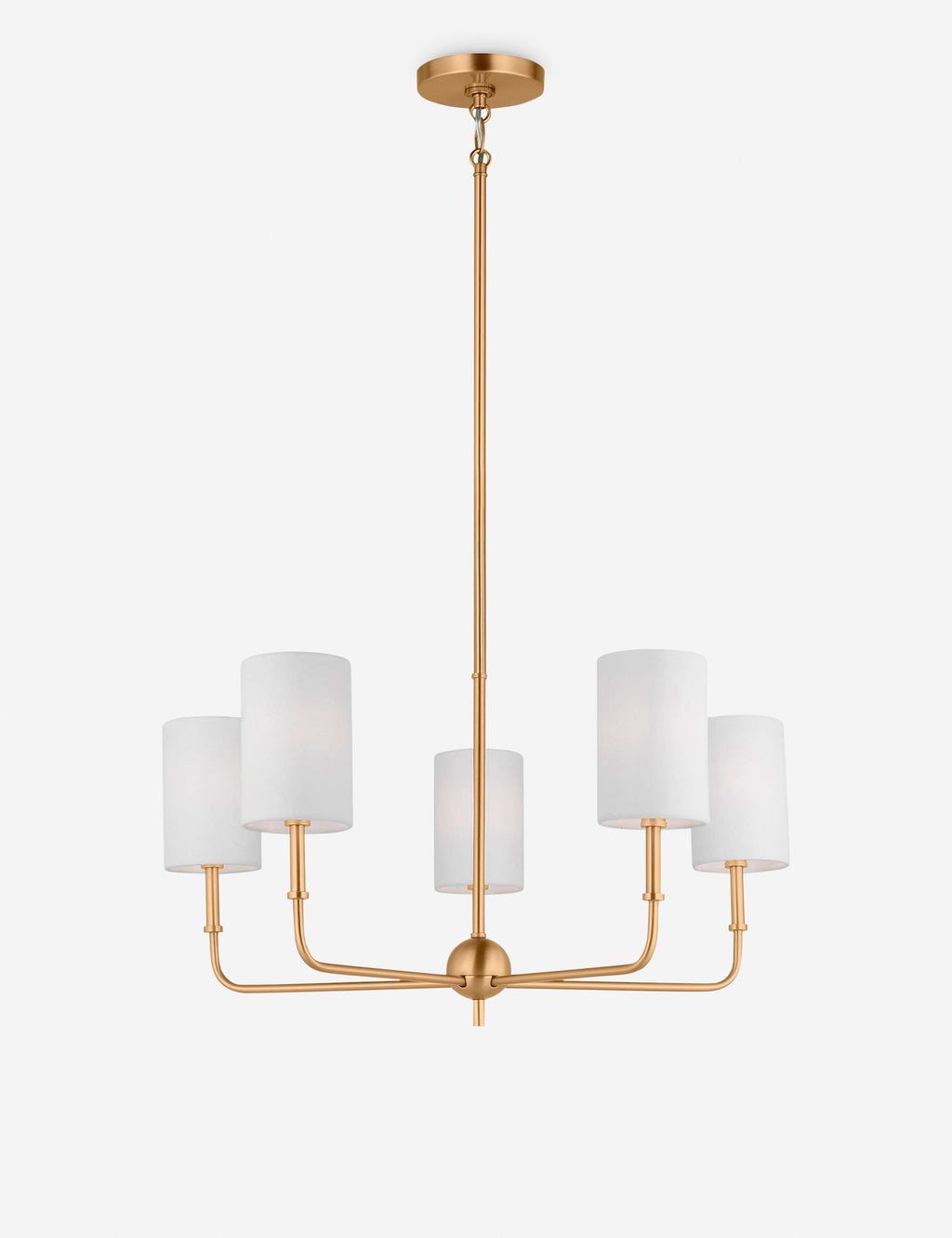 Lustre contemporain Zander en laiton - Laiton
