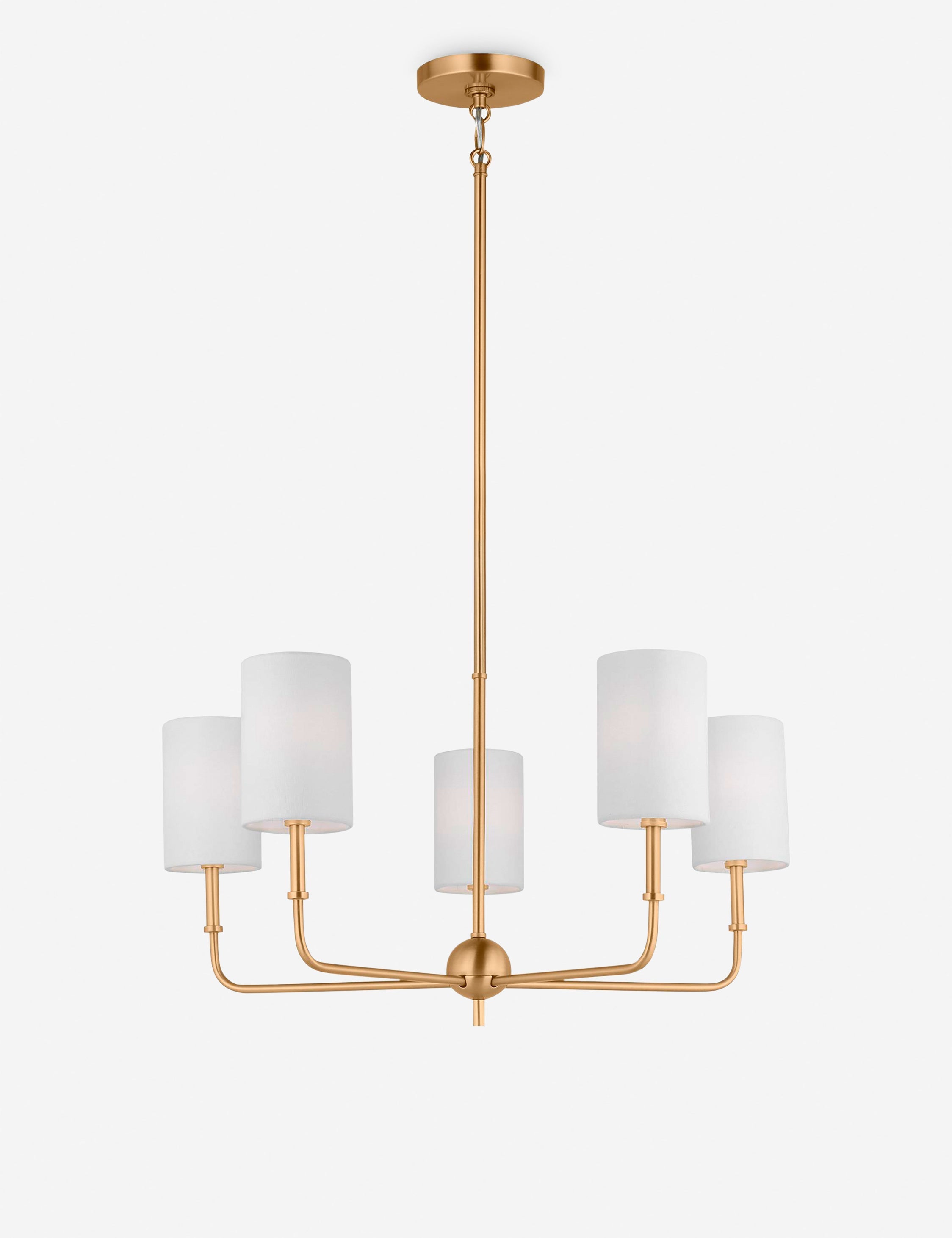 Lustre contemporain Zander en laiton - Laiton