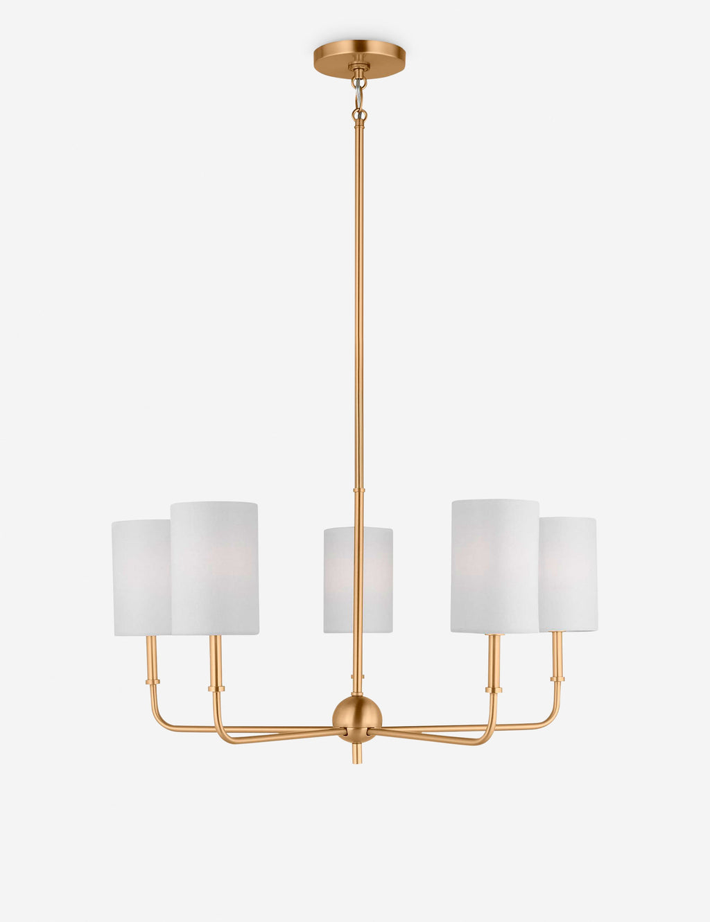 Lustre contemporain Zander en laiton - Laiton