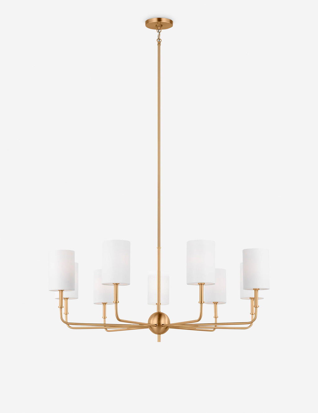 Lustre contemporain Zander en laiton - Laiton