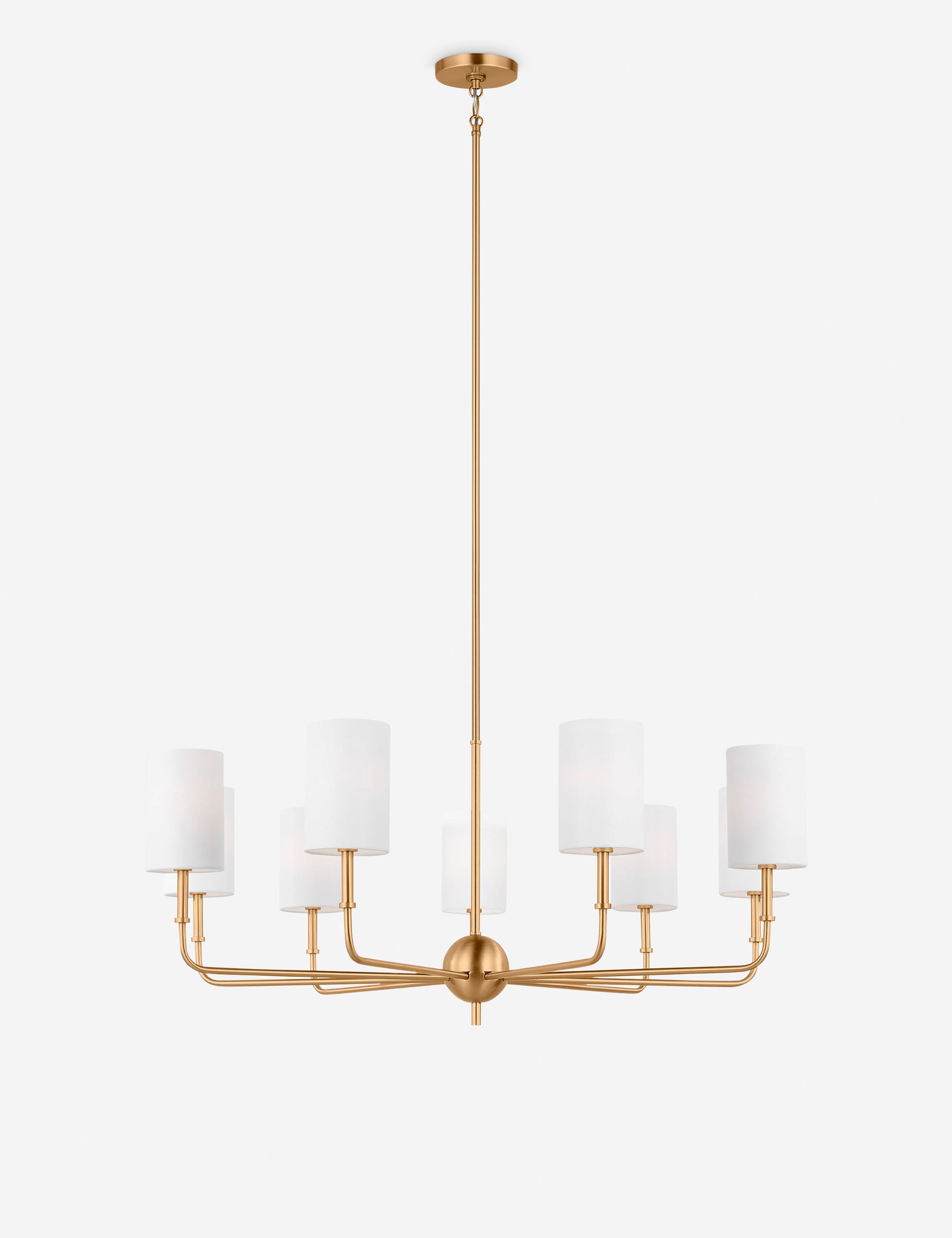 Lustre contemporain Zander en laiton - Laiton