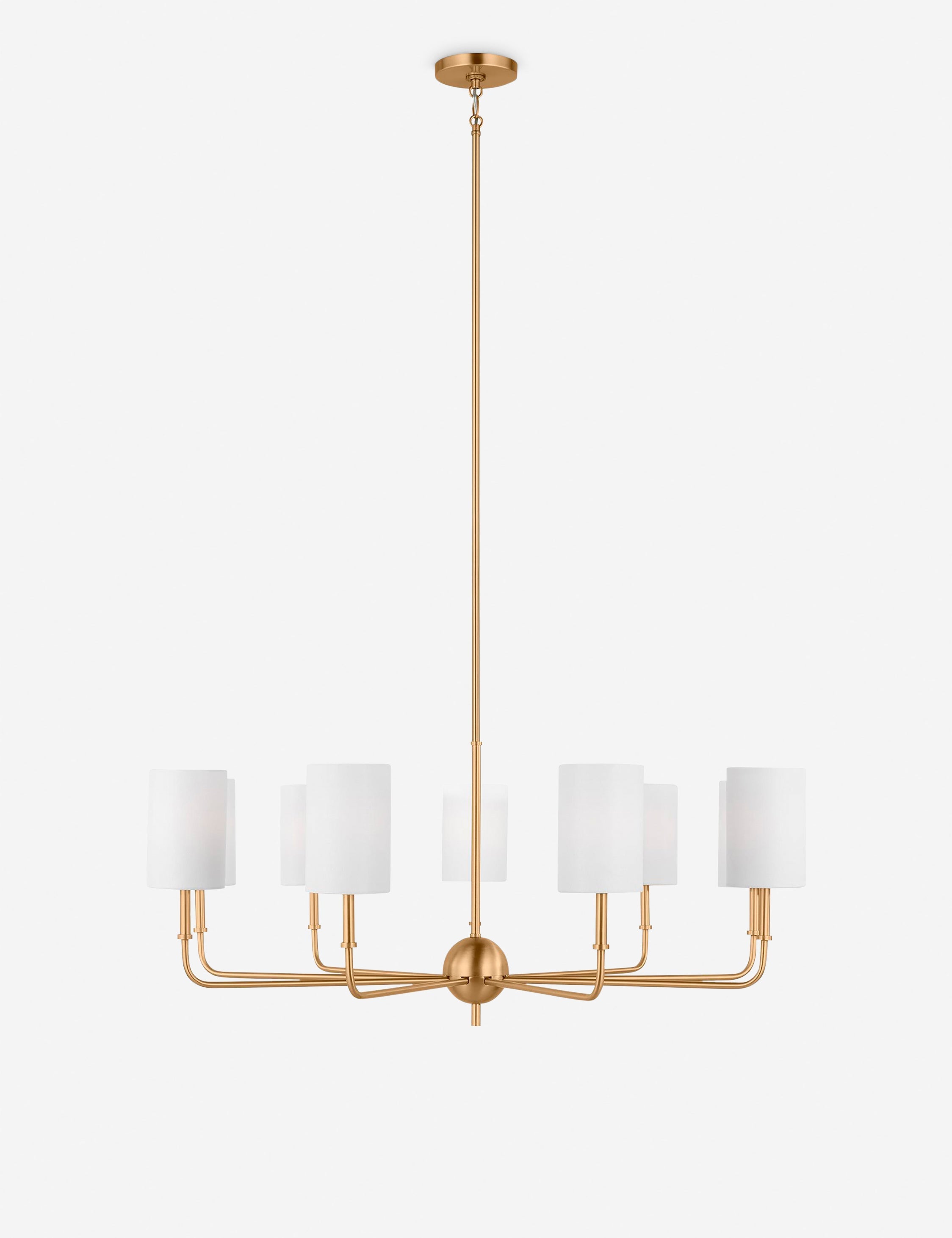 Lustre contemporain Zander en laiton - Laiton