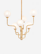 Lustre design Oban en feuille d'or vintage - Feuille d'or vintage