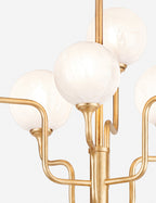 Lustre design Oban en feuille d'or vintage - Feuille d'or vintage