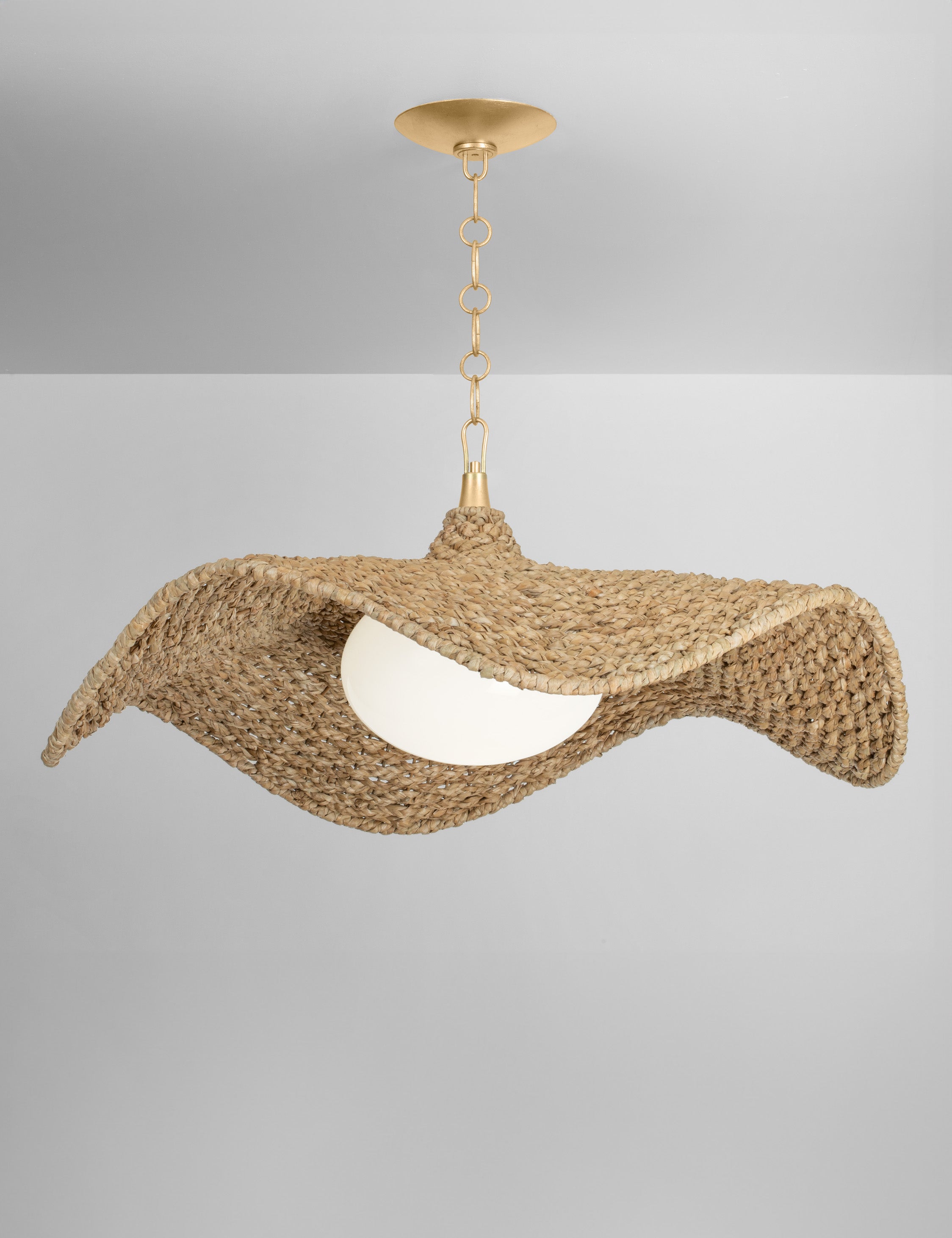 Suspension bord de mer Serk en feuille d'or vintage - Feuille d'or vintage