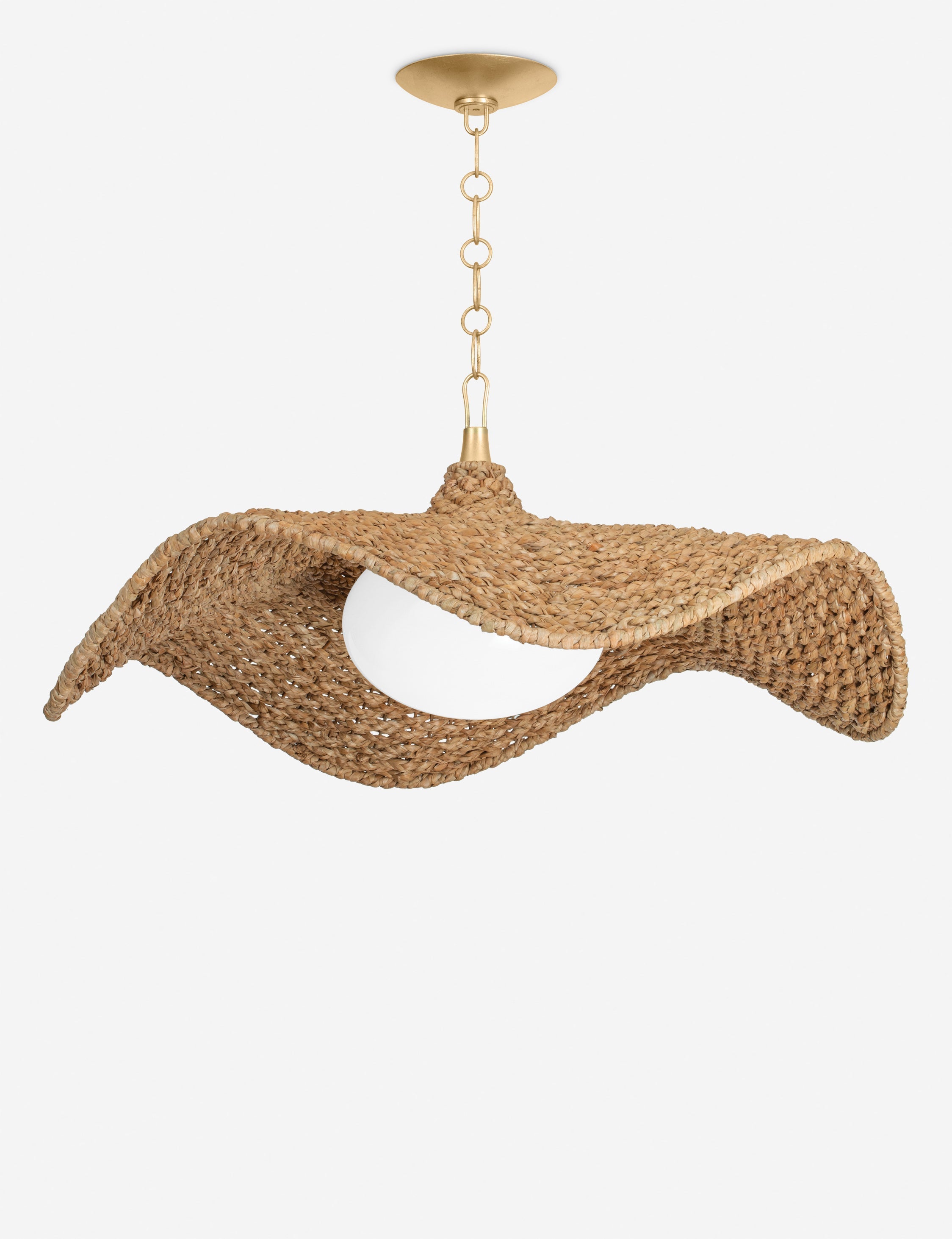 Suspension bord de mer Serk en feuille d'or vintage - Feuille d'or vintage