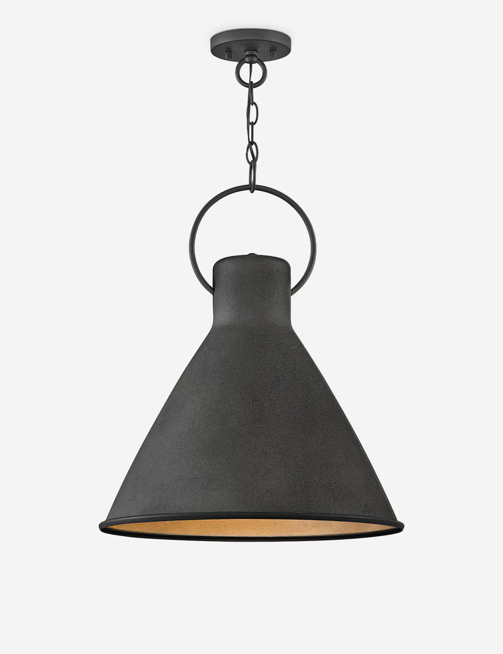 Suspension rustique Petur en noir - Noir