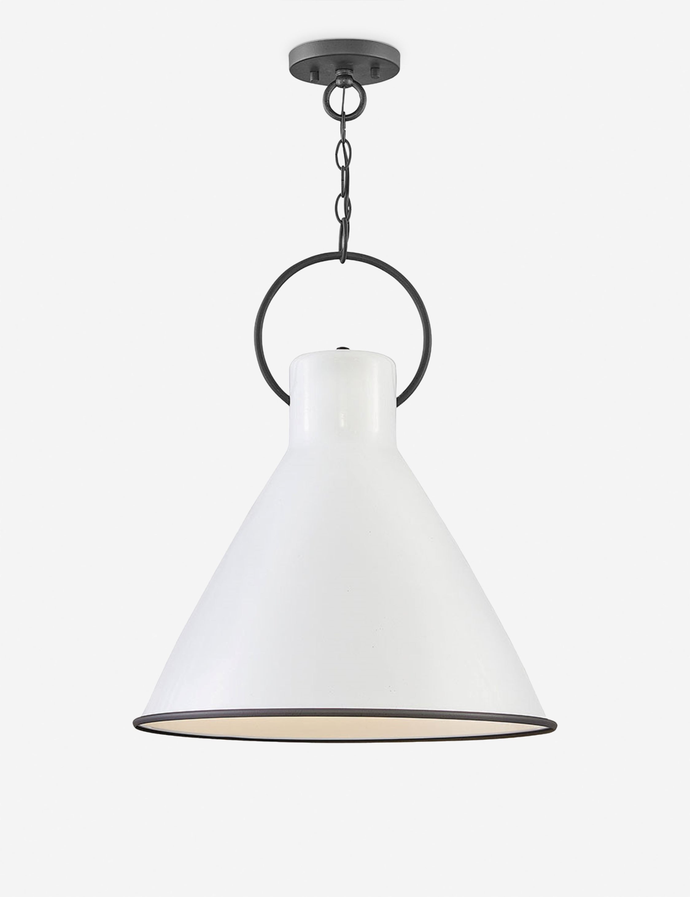 Suspension rustique Petur en blanc - Blanc