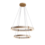 Suspension moderne Ronan en Travertin jaune
