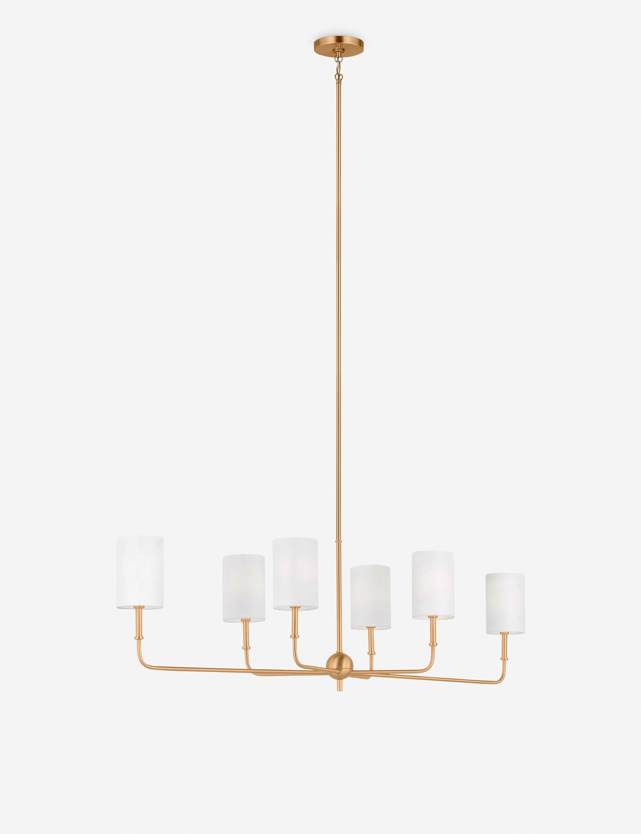 Lustre contemporain Zander en laiton - Laiton