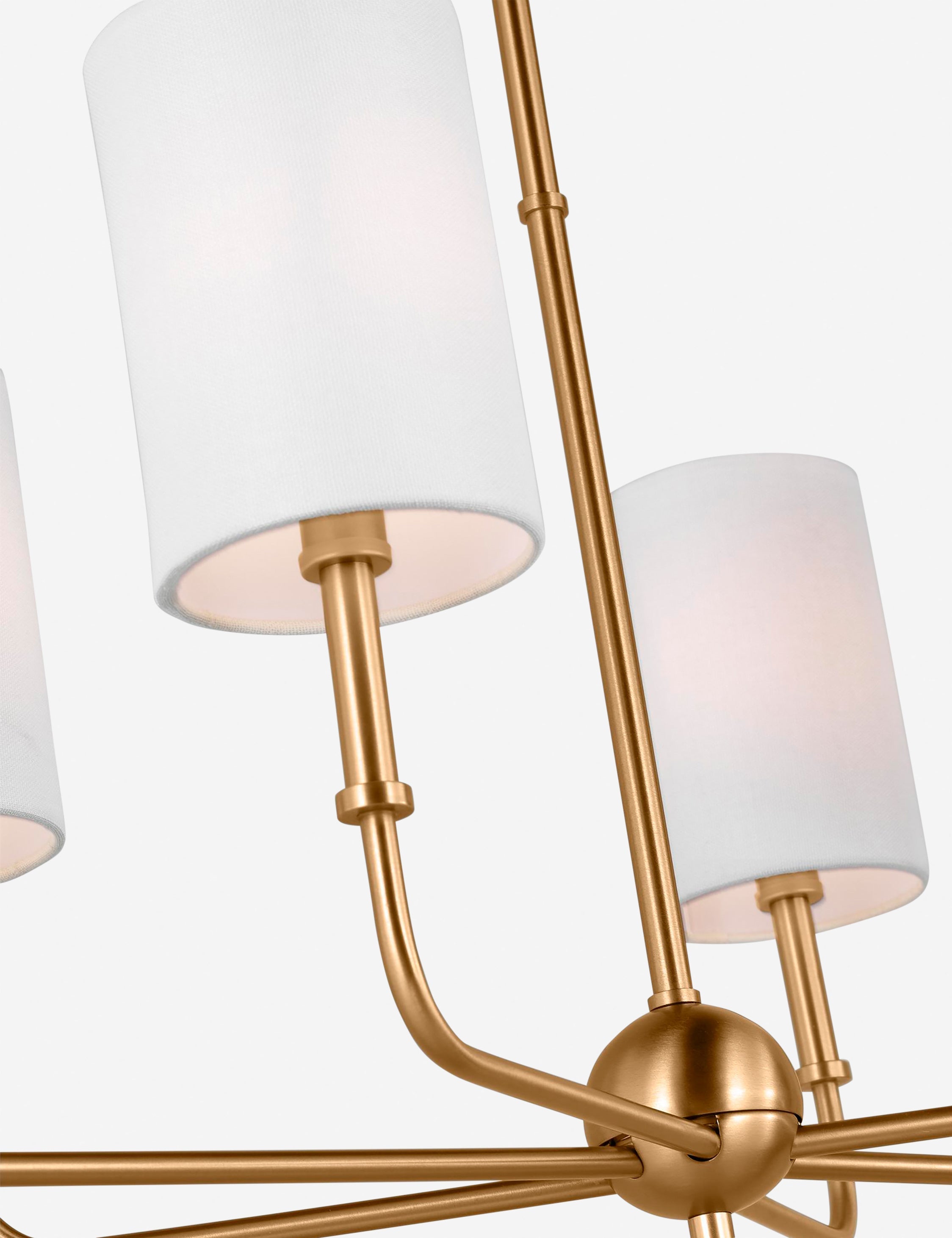 Lustre contemporain Zander en laiton - Laiton