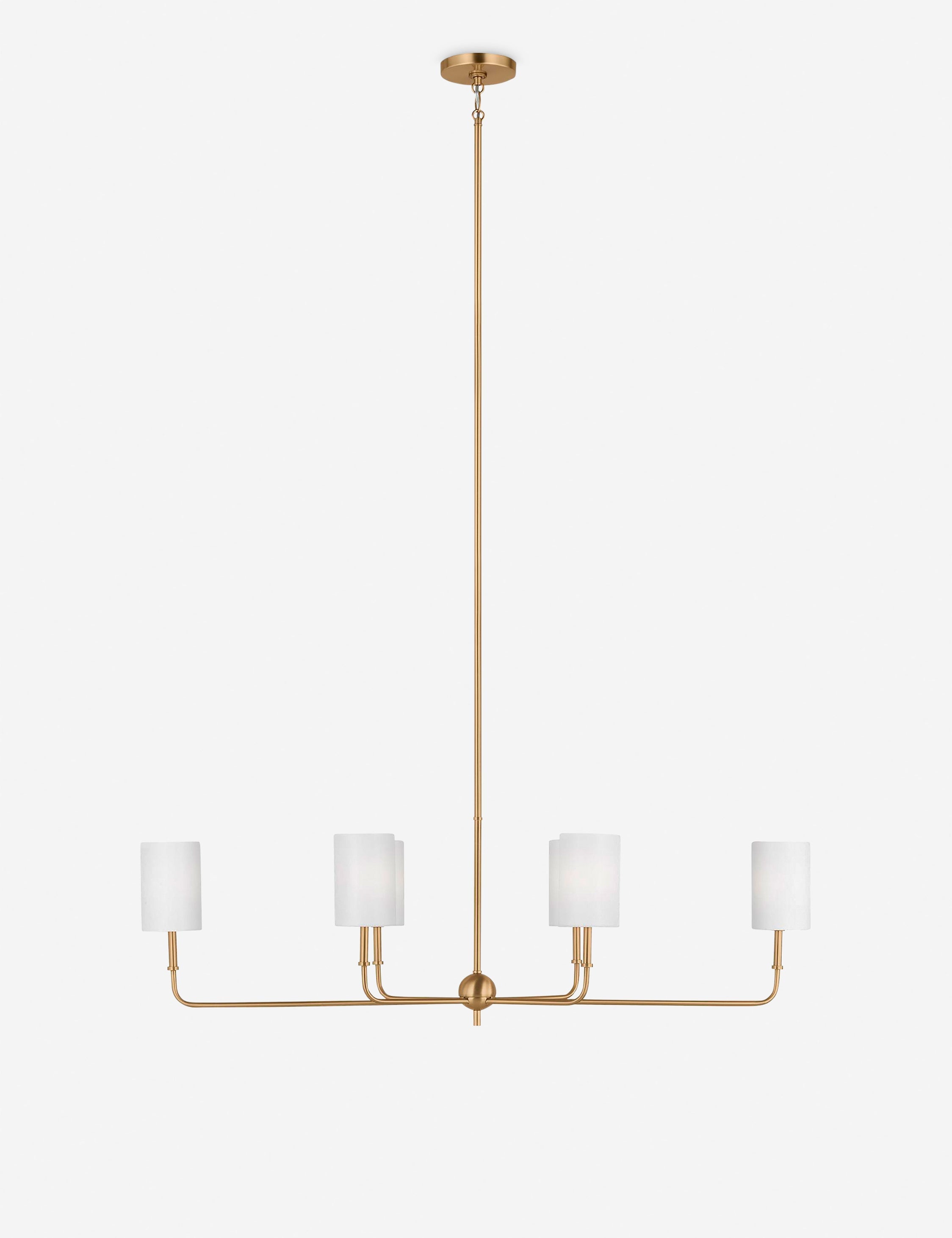 Lustre contemporain Zander en laiton - Laiton