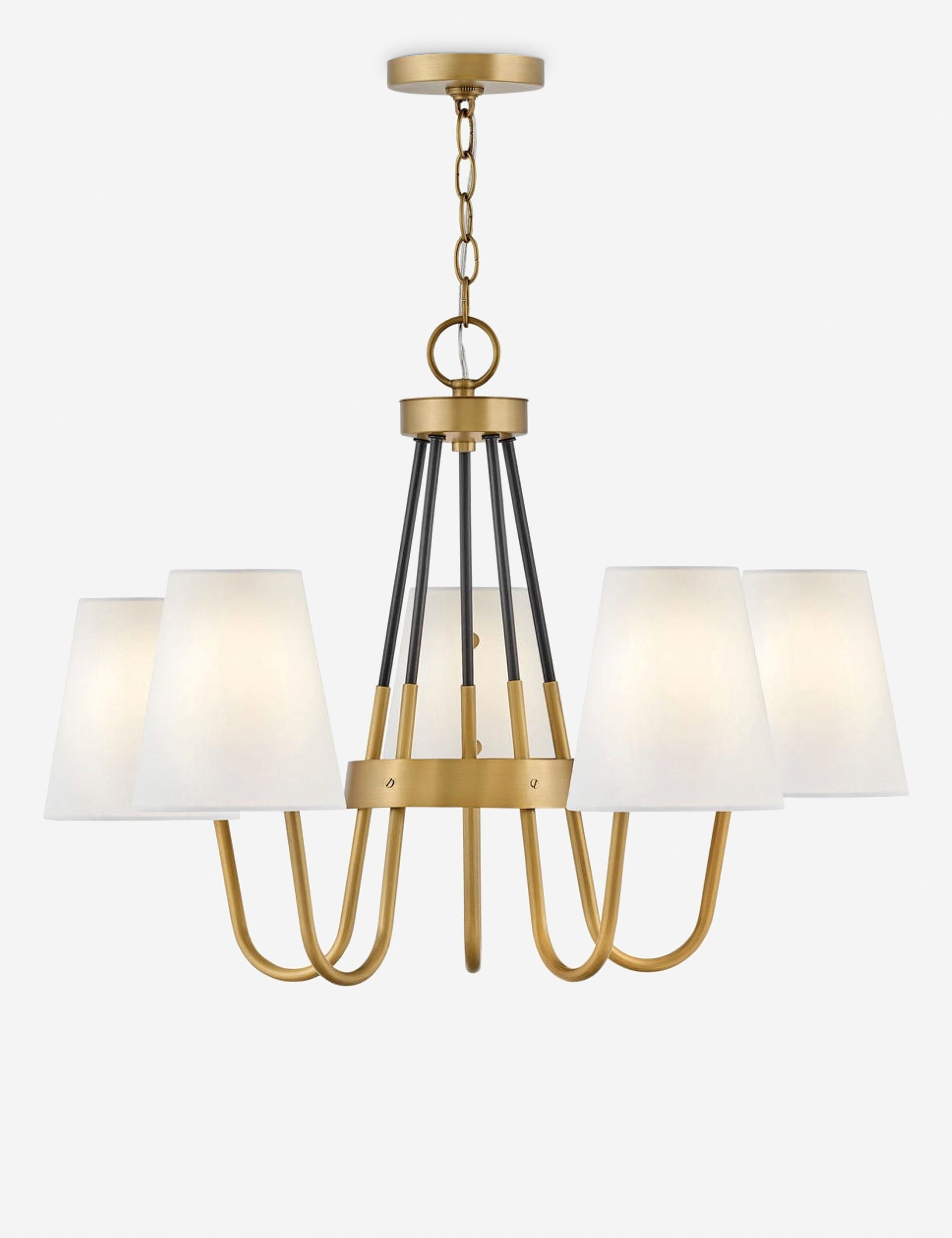 Lustre contemporain Wild en heritage laiton - Heritage laiton