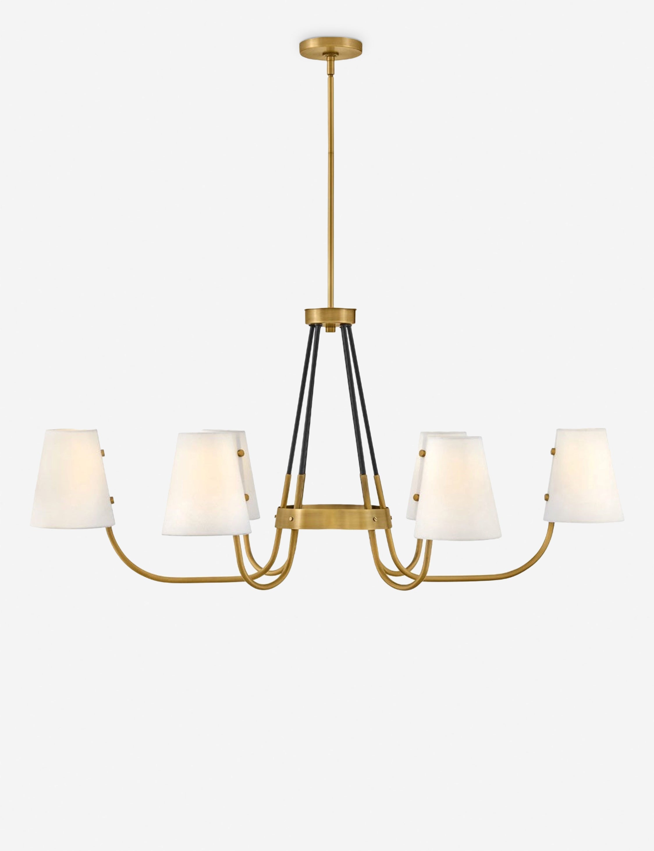Lustre contemporain Wild en heritage laiton - Heritage laiton