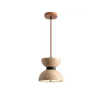Suspension moderne Arnvard en Travertin jaune