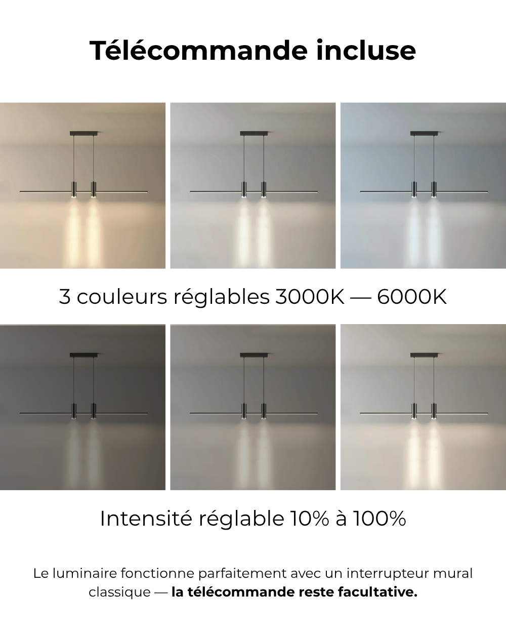 Suspension moderne Tarben en Métal, Gel de silice Doré