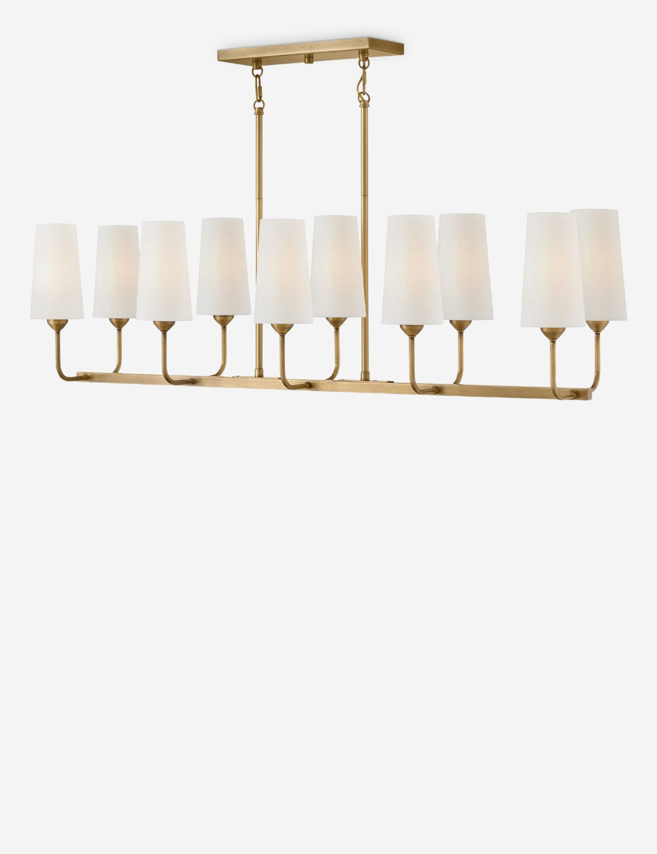 Lustre contemporain Voe en laiton - Laiton