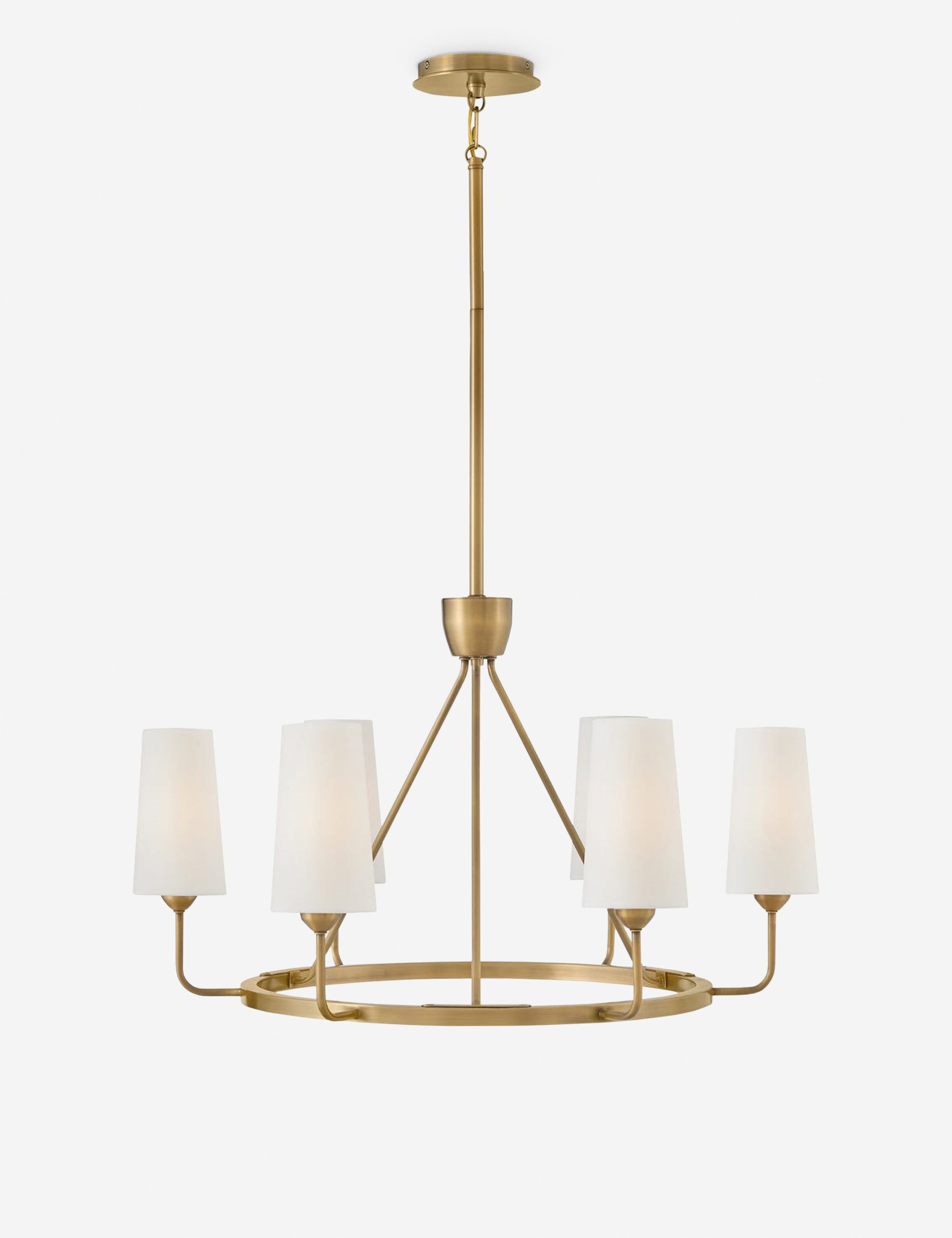 Lustre contemporain Voe en laiton - Laiton