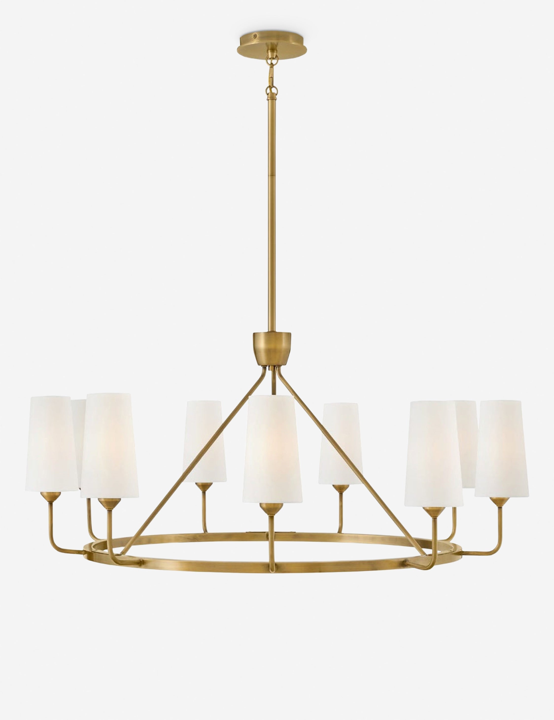 Lustre contemporain Voe en laiton - Laiton