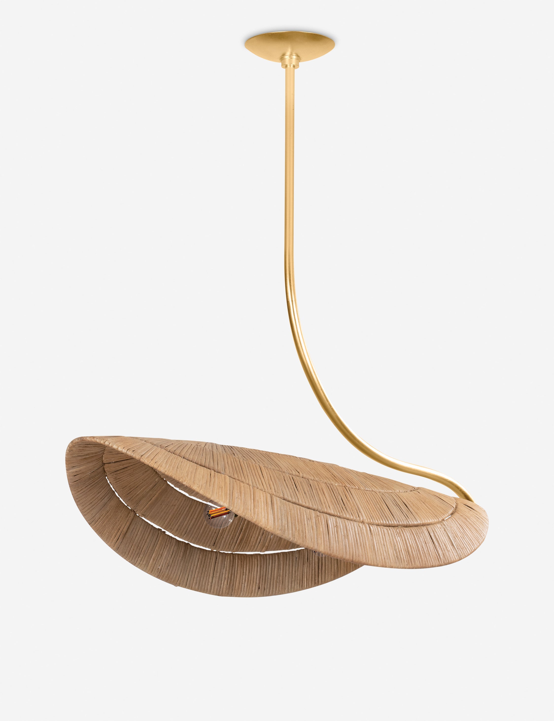 Lustre vintage Lavi en tissage naturel