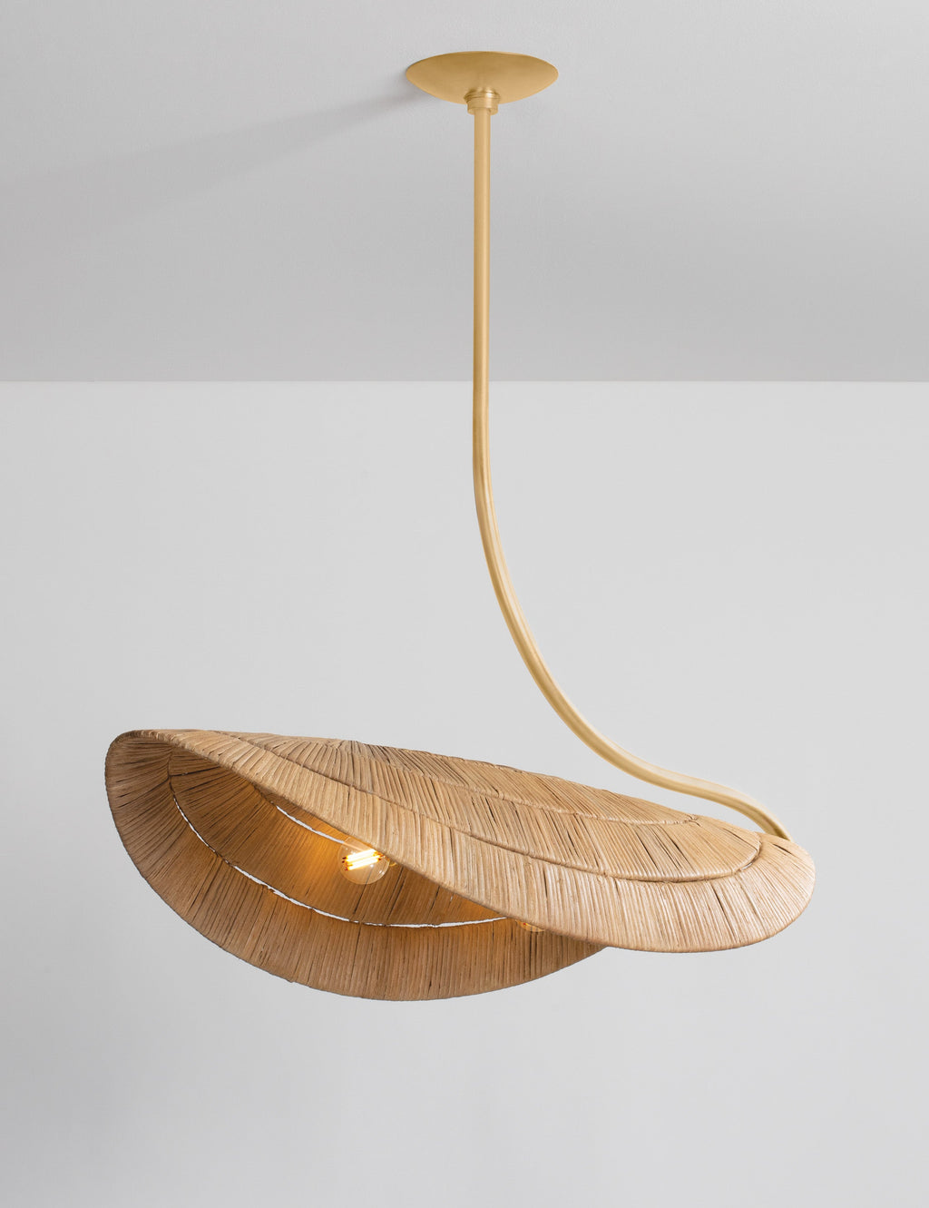 Lustre vintage Lavi en tissage naturel
