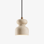 Suspension moderne Saxolf en Travertin jaune