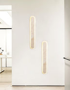 Applique murale moderne Wulfric en Travertin jaune