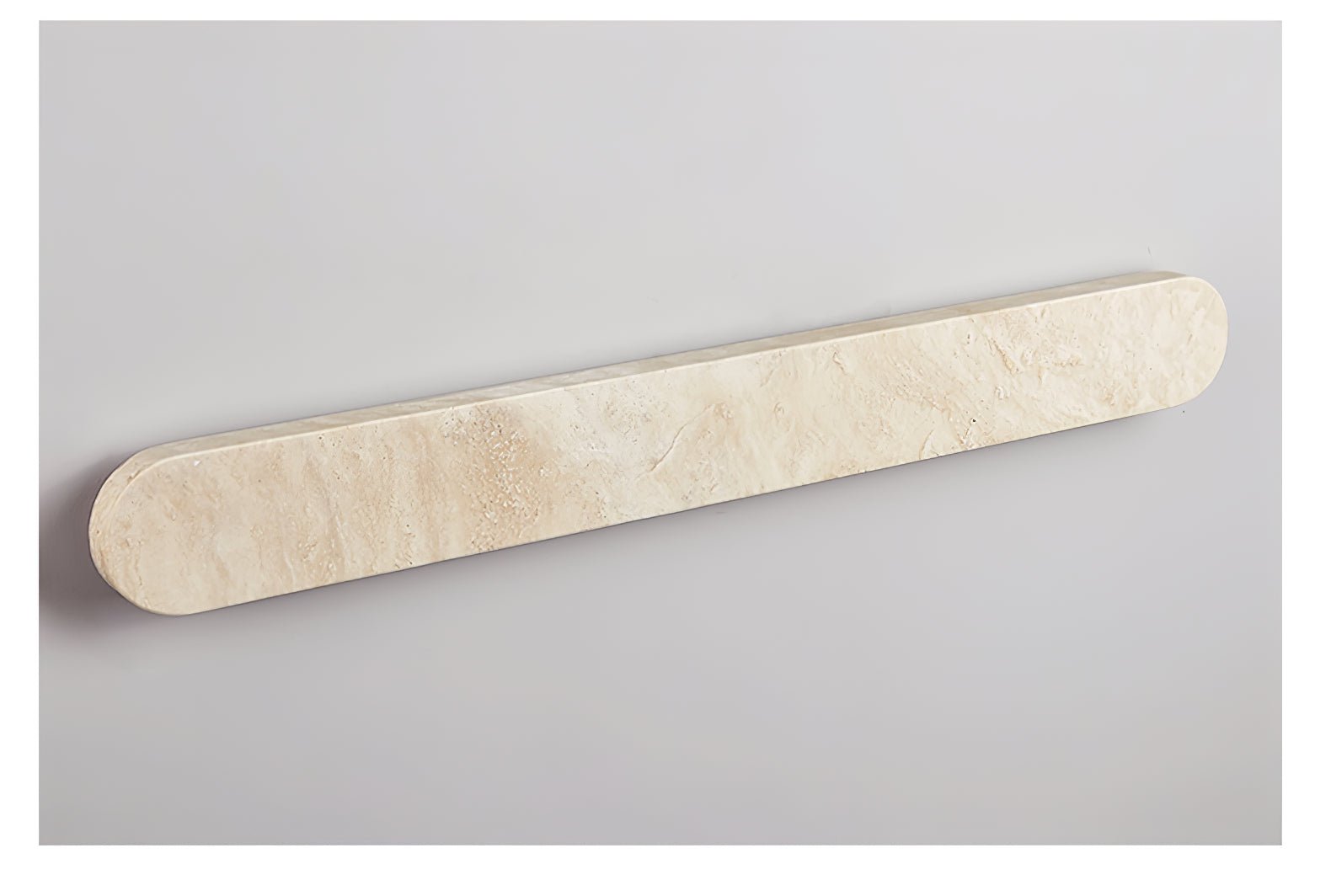 Applique murale moderne Wulfric en Travertin jaune