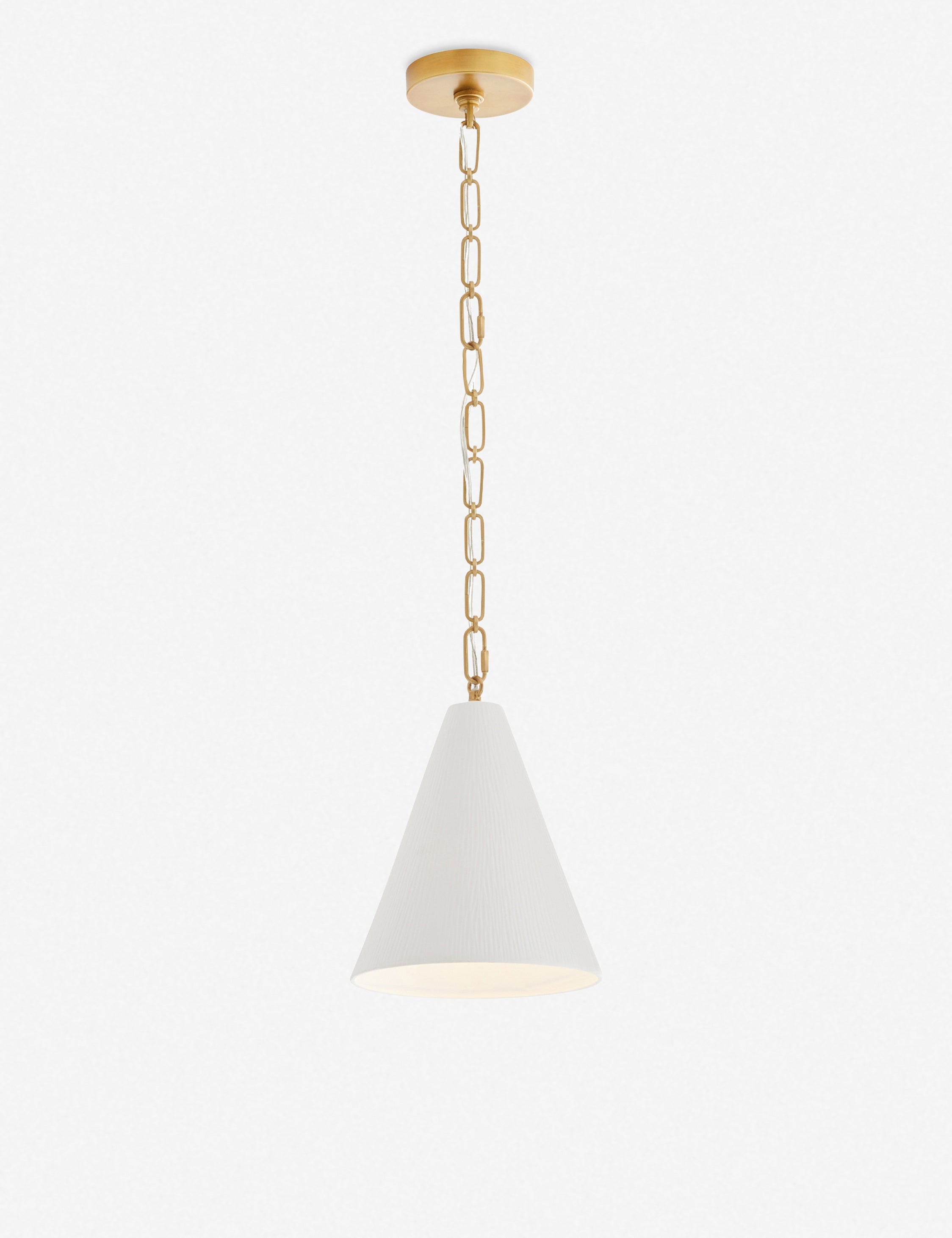 Suspension contemporain Roscoe en mat os - Mat os