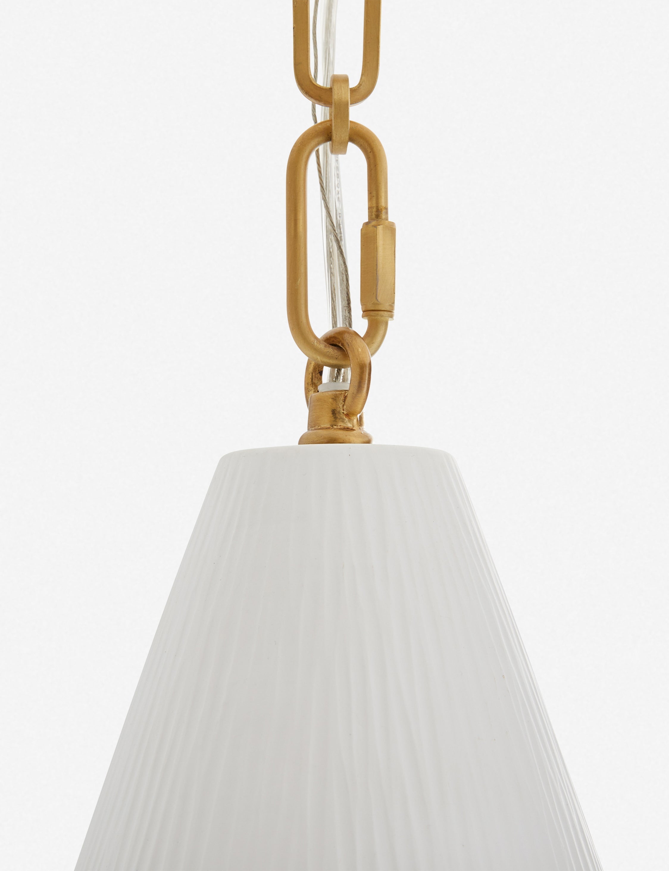 Suspension contemporain Roscoe en mat os - Mat os