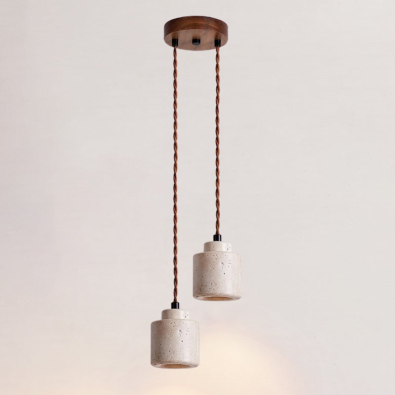 Suspension moderne Onyx en Travertin jaune