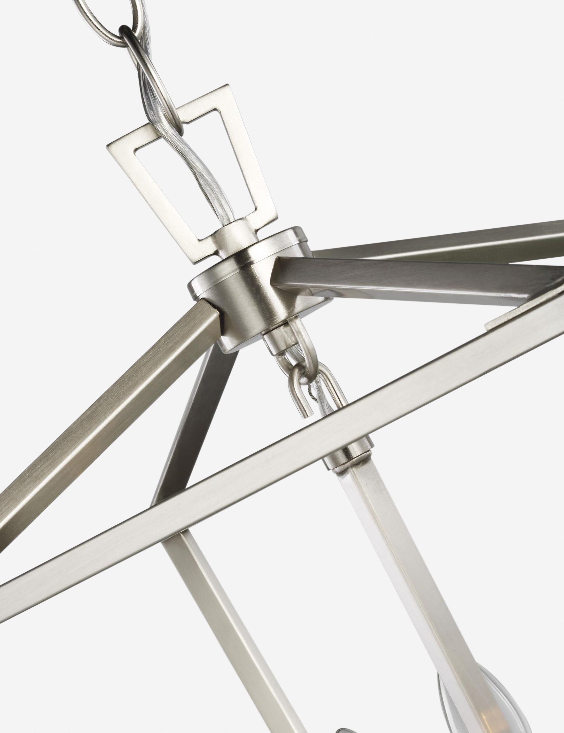Suspension contemporain Frederik en nickel brossé - Nickel brossé