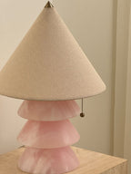 Lampe à poser moderne Olaus en Onyx Rose Jade