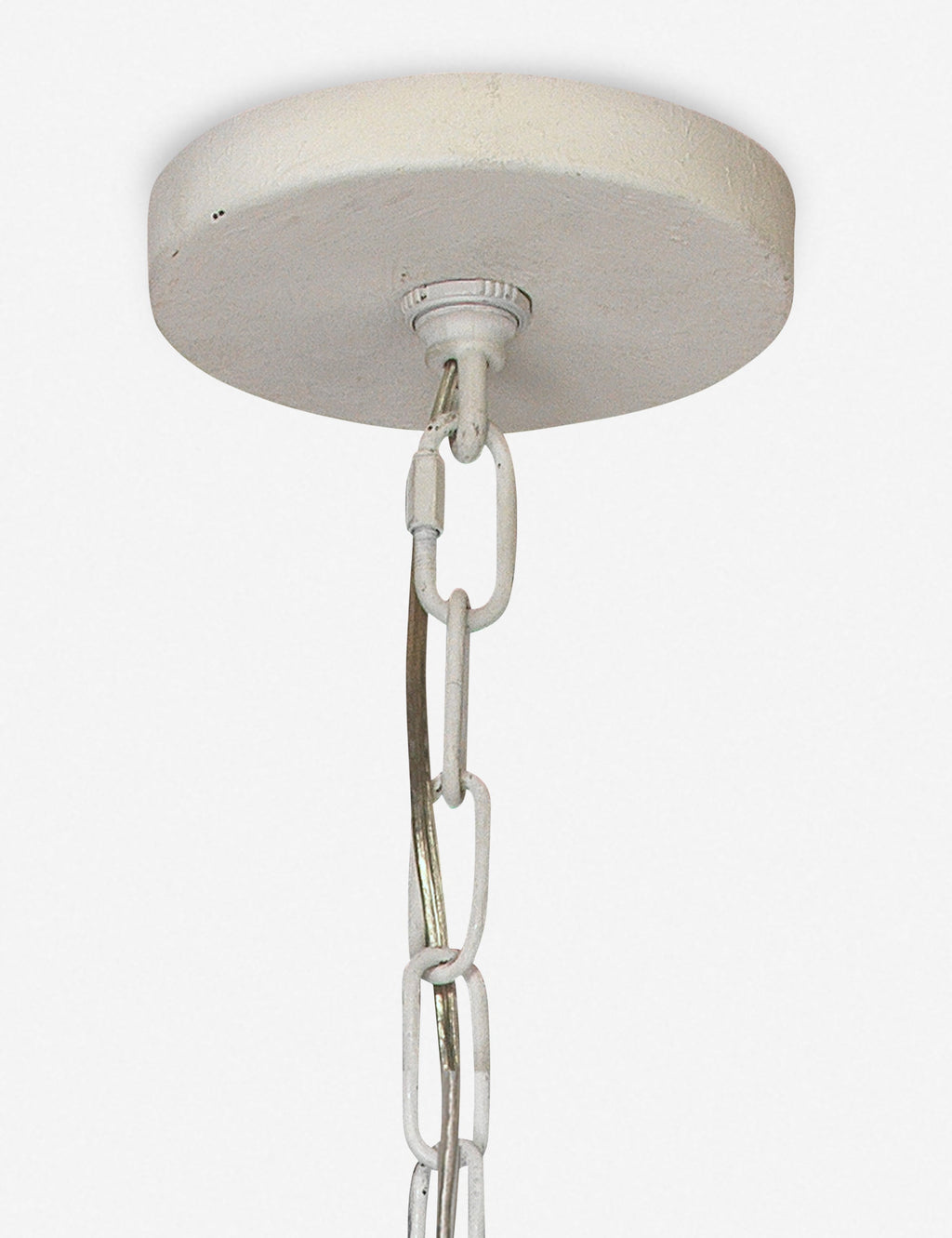 Lustre moderne Wells en blanc gesso - Blanc Gesso