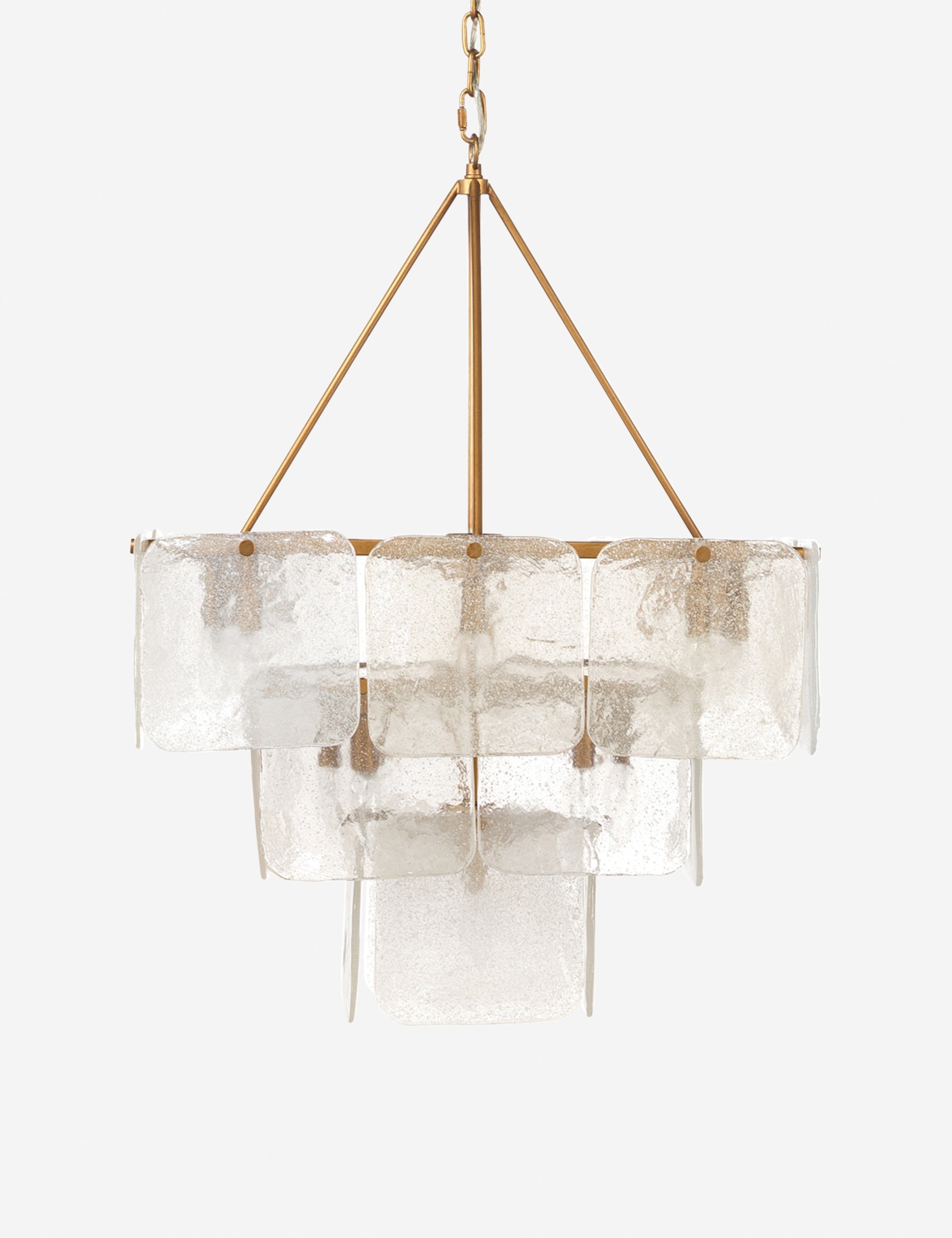 Lustre organique Thorkild en laiton - Laiton