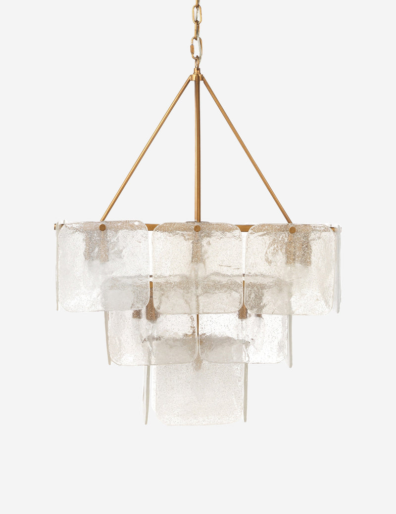 Lustre organique Thorkild en laiton - Laiton