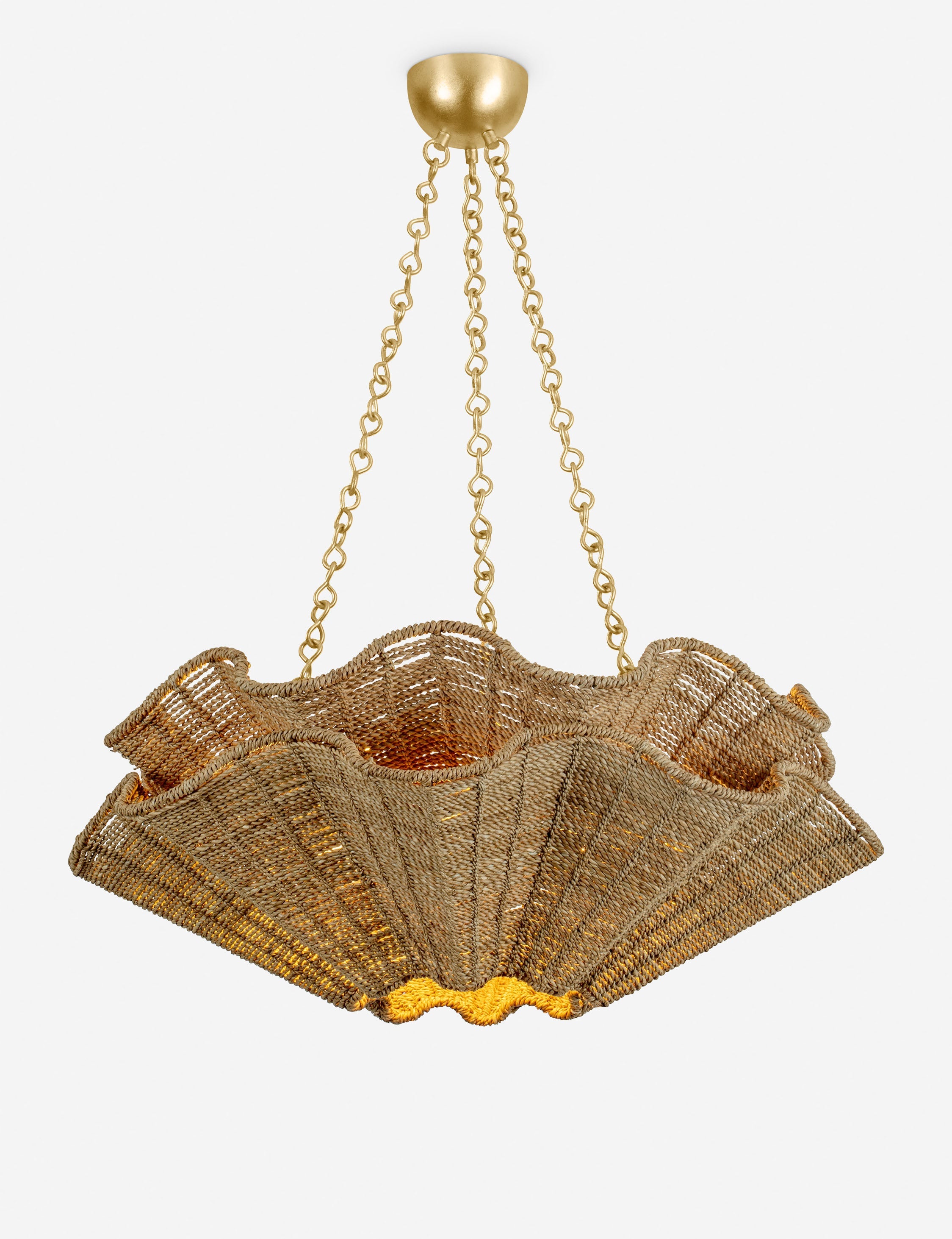 Lustre bord de mer Fiske en feuille d'or vintage - Feuille d'or vintage
