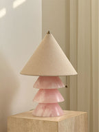 Lampe à poser moderne Olaus en Onyx Rose Jade