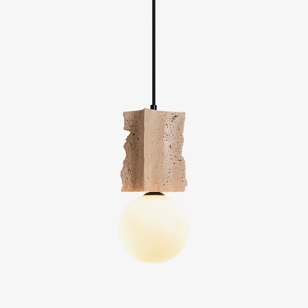 Suspension moderne Ainamo en Travertin