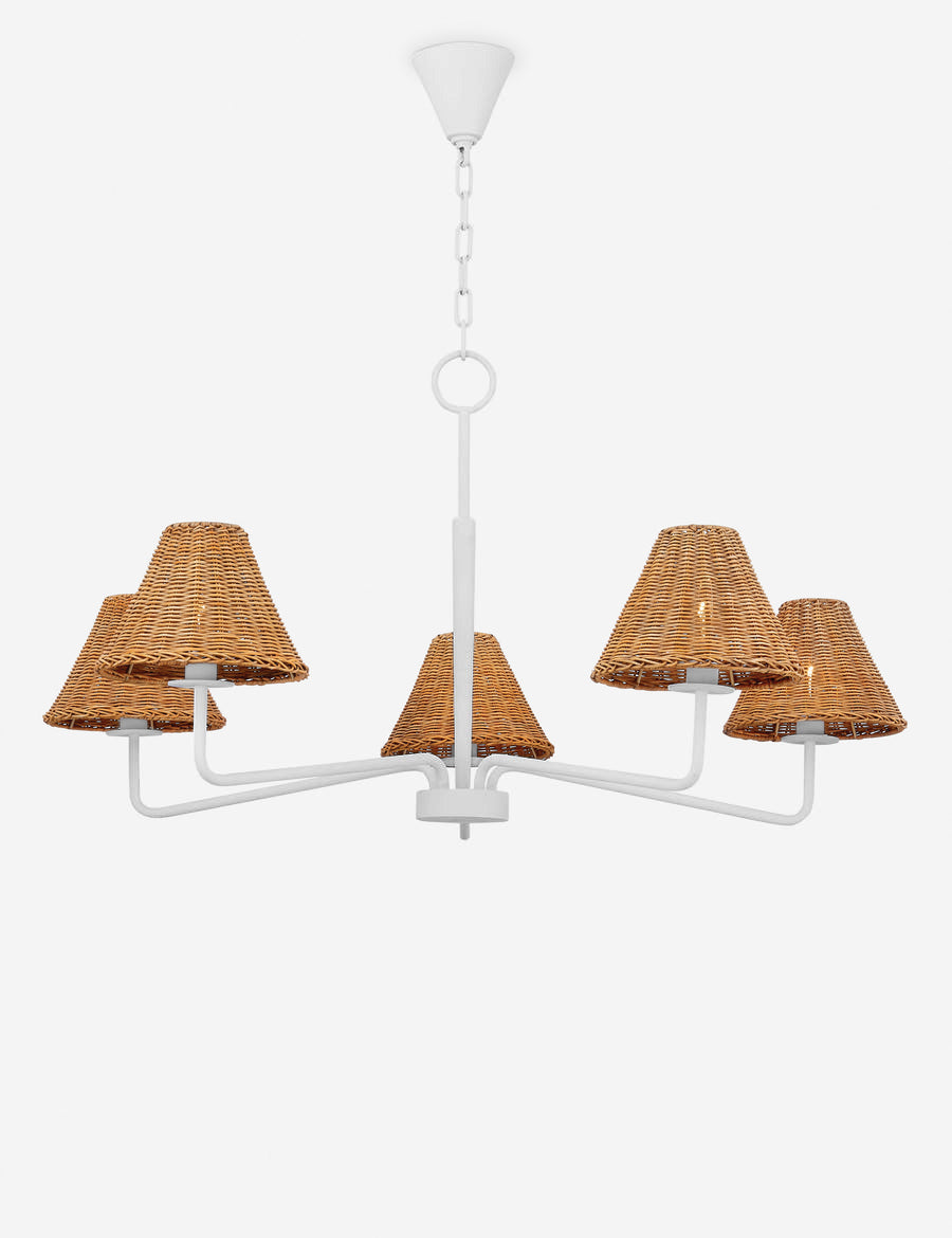 Lustre organique Oswald en blanc - Blanc